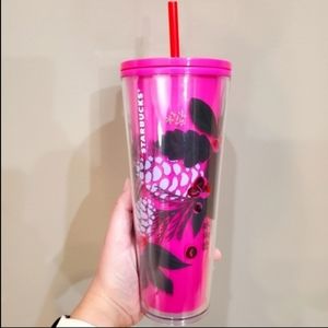 Starbucks Pink Pinecone Holiday 24 oz Venti Tumbler